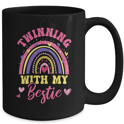 Matching Twin Spirit Week Twinning With My Bestie Rainbow Mug | teecentury