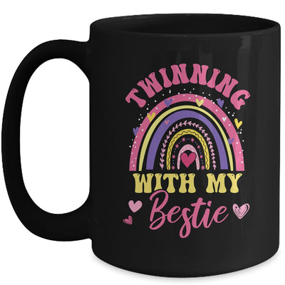 Matching Twin Spirit Week Twinning With My Bestie Rainbow Mug | teecentury