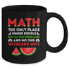 Math And Watermelons Mathematics Calculation Numbers Mug | teecentury