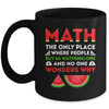 Math And Watermelons Mathematics Calculation Numbers Mug | teecentury