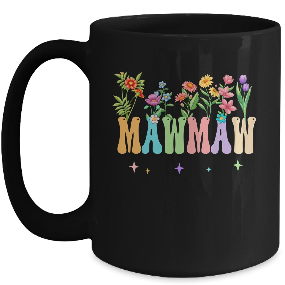 Mawmaw Women Wildflower Floral Design Mawmaw Mothers Day Mug | teecentury
