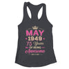 May 1949 75 Years Of Being Awesome Retro 75th Birthday Shirt & Tank Top | teecentury