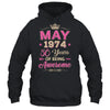 May 1974 50 Years Of Being Awesome Retro 50th Birthday Shirt & Tank Top | teecentury