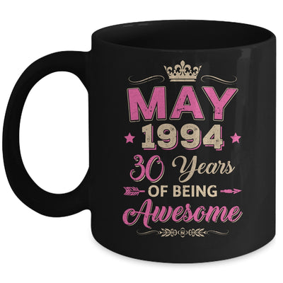 May 1994 30 Years Of Being Awesome Retro 30th Birthday Mug | teecentury