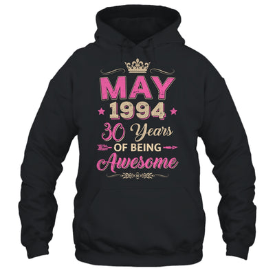 May 1994 30 Years Of Being Awesome Retro 30th Birthday Shirt & Tank Top | teecentury