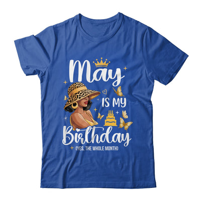 May Is My Birthday African American Woman Birthday Queen Shirt & Tank Top | teecentury
