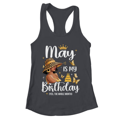May Is My Birthday African American Woman Birthday Queen Shirt & Tank Top | teecentury