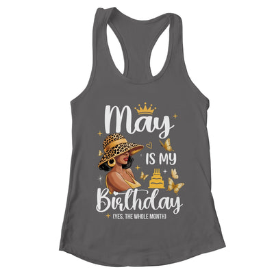 May Is My Birthday African American Woman Birthday Queen Shirt & Tank Top | teecentury