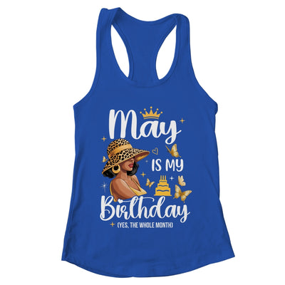 May Is My Birthday African American Woman Birthday Queen Shirt & Tank Top | teecentury