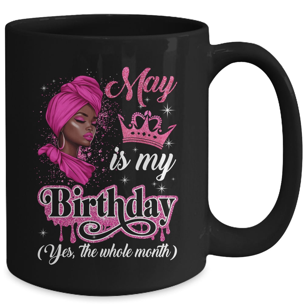 May Is My Birthday African Black Women Birthday Queen Mug | teecentury