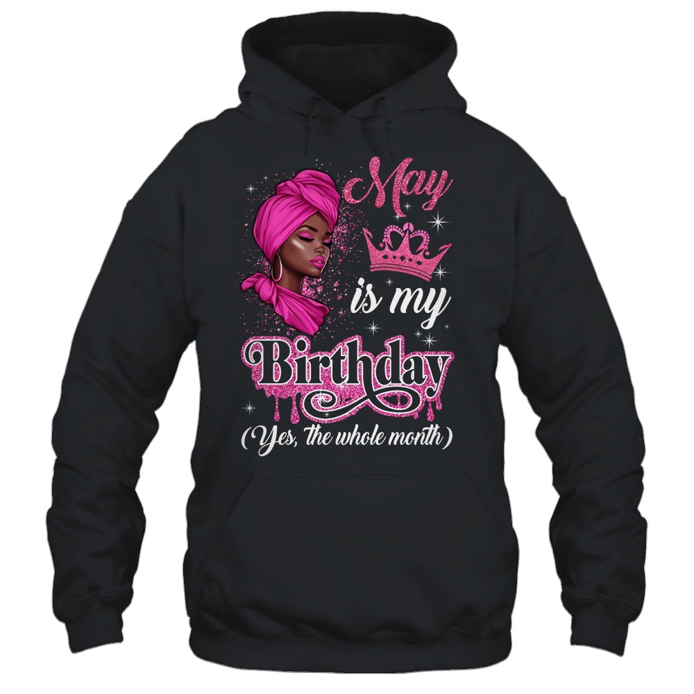 May Is My Birthday African Black Women Birthday Queen Shirt & Tank Top | teecentury