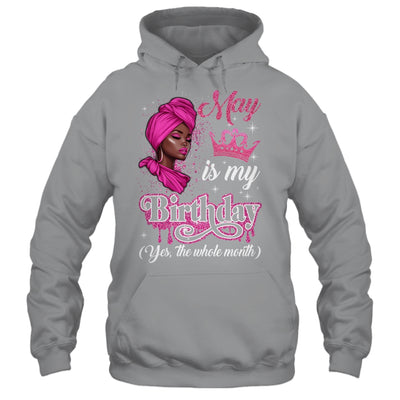 May Is My Birthday African Black Women Birthday Queen Shirt & Tank Top | teecentury
