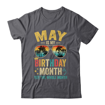 May Is My Birthday Retro Sunglasses Funny Birthday Shirt & Hoodie | teecentury