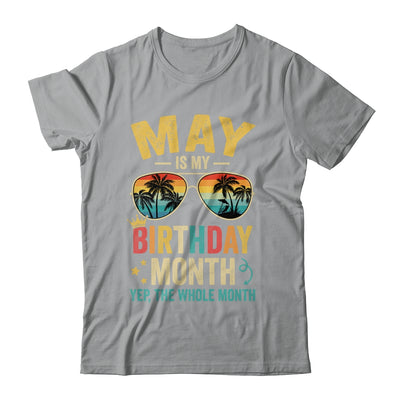 May Is My Birthday Retro Sunglasses Funny Birthday Shirt & Hoodie | teecentury