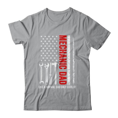 Mechanic Dad Like A Normal Dad Only Cooler USA Flag Mechanic Shirt & Hoodie | teecentury