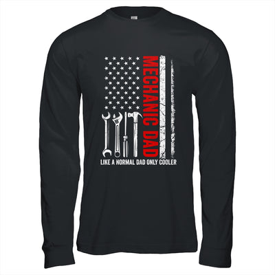 Mechanic Dad Like A Normal Dad Only Cooler USA Flag Mechanic Shirt & Hoodie | teecentury