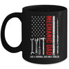 Mechanic Dad Like A Normal Dad Only Cooler USA Flag Mechanic Mug | teecentury