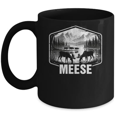 Meese Funny Moose Humor Camping Wildlife Outdoor Nature Mug | teecentury