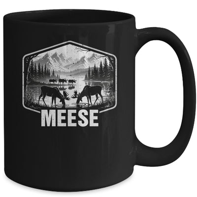 Meese Funny Moose Humor Camping Wildlife Outdoor Nature Mug | teecentury