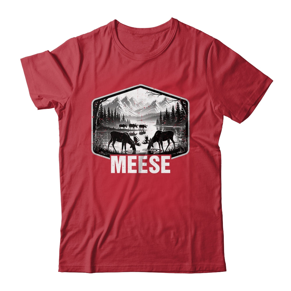 Meese Funny Moose Humor Camping Wildlife Outdoor Nature Shirt & Hoodie | teecentury