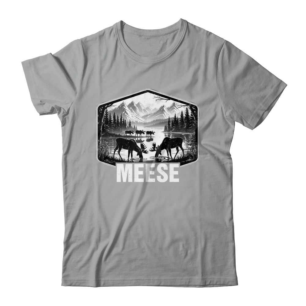 Meese Funny Moose Humor Camping Wildlife Outdoor Nature Shirt & Hoodie | teecentury