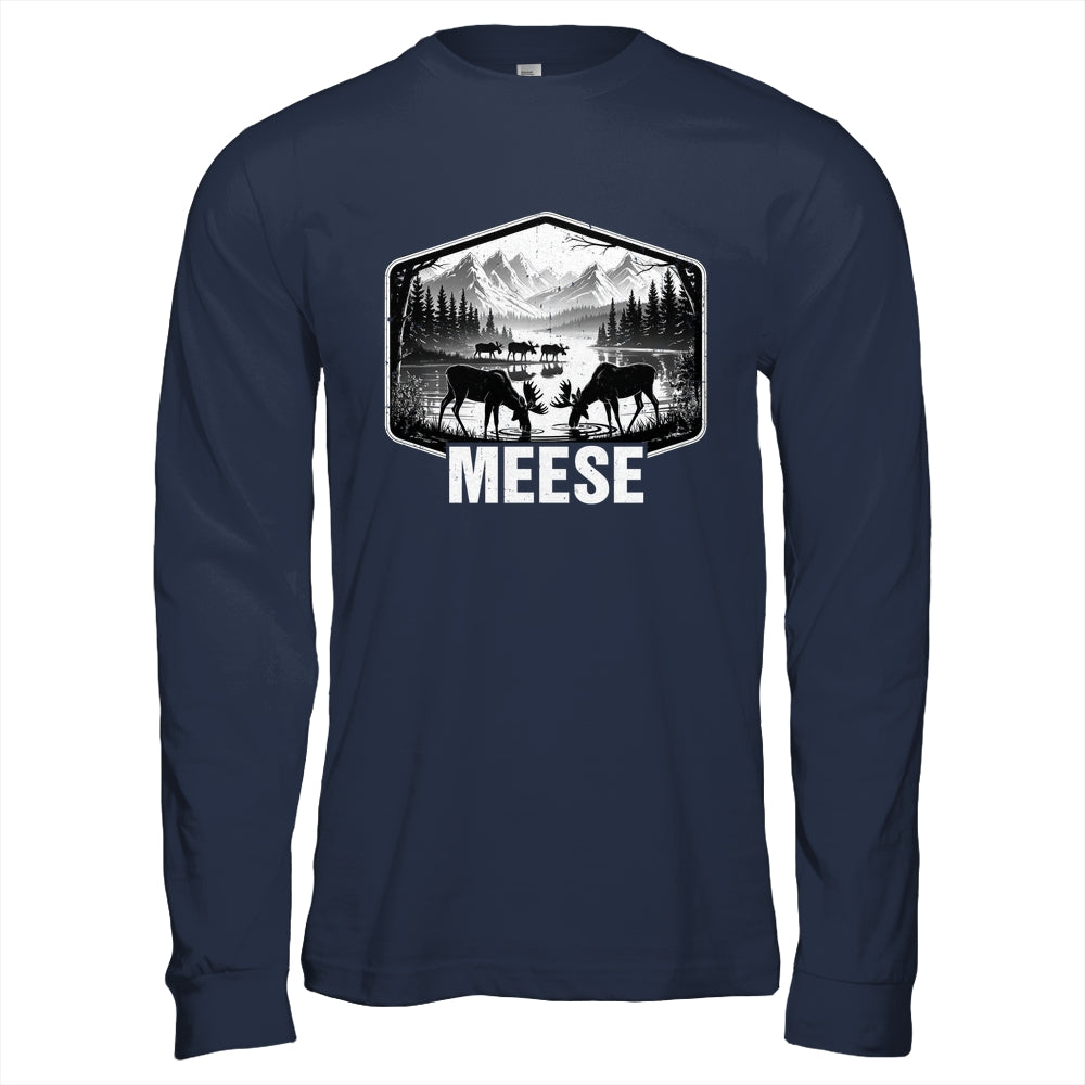 Meese Funny Moose Humor Camping Wildlife Outdoor Nature Shirt & Hoodie | teecentury