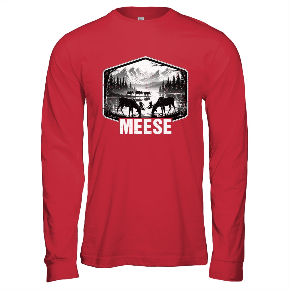 Meese Funny Moose Humor Camping Wildlife Outdoor Nature Shirt & Hoodie | teecentury