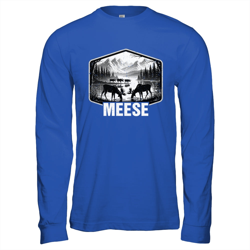 Meese Funny Moose Humor Camping Wildlife Outdoor Nature Shirt & Hoodie | teecentury