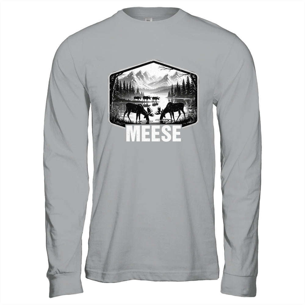 Meese Funny Moose Humor Camping Wildlife Outdoor Nature Shirt & Hoodie | teecentury