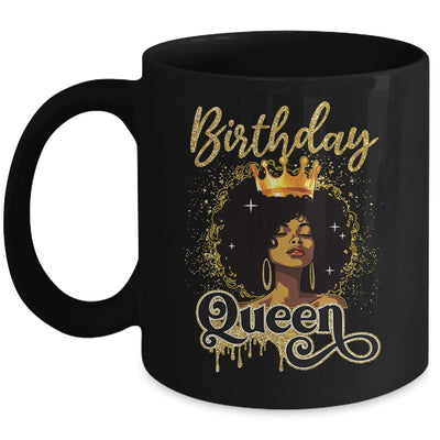 Melanin Queen Birthday Afro Black Girls African American Mug | teecentury