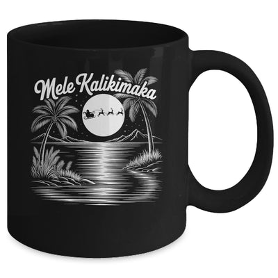 Mele Kalikimaka Christmas Hawaii Beach Hawaiian Santa Surf Mug | teecentury