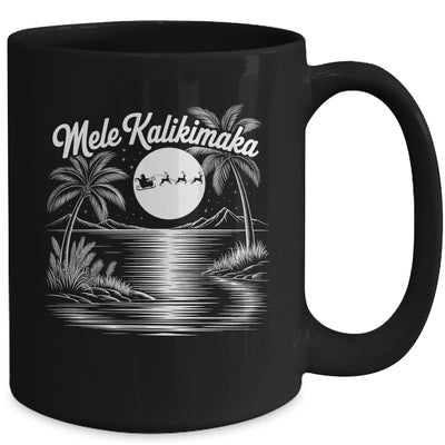 Mele Kalikimaka Christmas Hawaii Beach Hawaiian Santa Surf Mug | teecentury