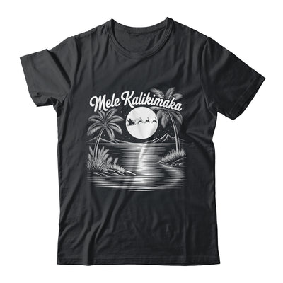 Mele Kalikimaka Christmas Hawaii Beach Hawaiian Santa Surf Shirt & Sweatshirt | teecentury