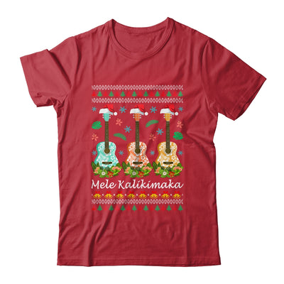 Mele Kalikimaka Guitar Hawaii Merry Christmas Hawaiian Shirt & Sweatshirt | teecentury