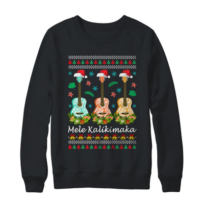 Mele Kalikimaka Guitar Hawaii Merry Christmas Hawaiian Shirt & Sweatshirt | teecentury