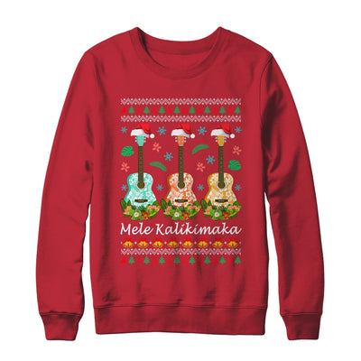 Mele Kalikimaka Guitar Hawaii Merry Christmas Hawaiian Shirt & Sweatshirt | teecentury