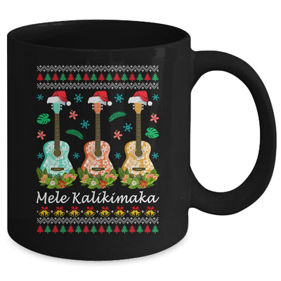 Mele Kalikimaka Guitar Hawaii Merry Christmas Hawaiian Mug | teecentury