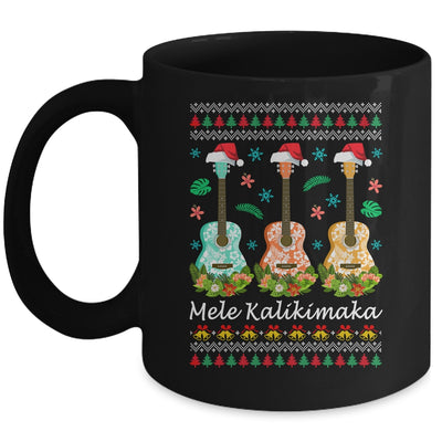 Mele Kalikimaka Guitar Hawaii Merry Christmas Hawaiian Mug | teecentury