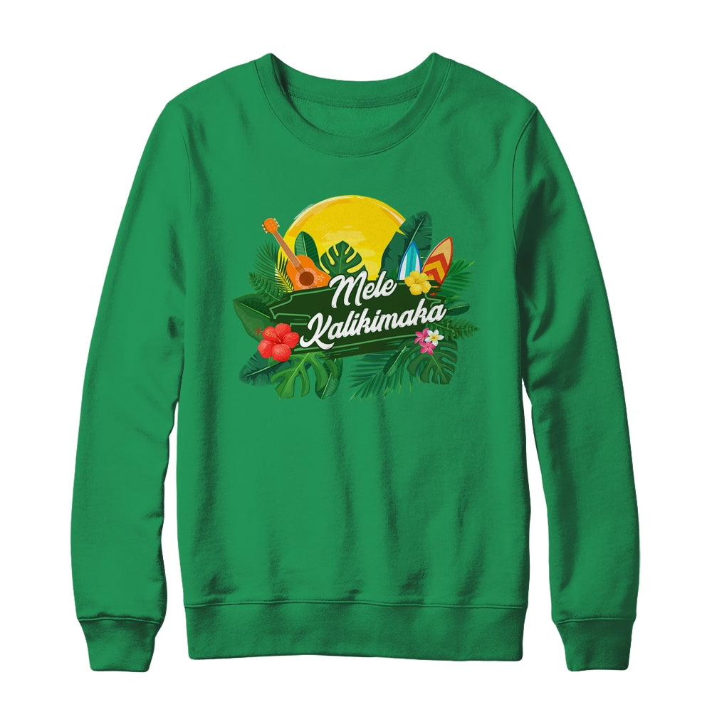 Mele Kalikimaka Hawaiian Christmas Hawaii Xmas For Men Women Shirt & Sweatshirt | teecentury