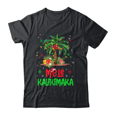 Mele Kalikimaka Hawaiian Christmas Palm Tree Lights Xmas Shirt & Sweatshirt | teecentury