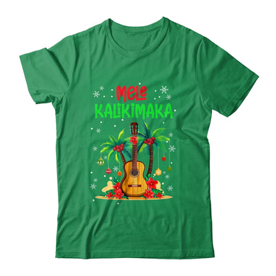 Mele Kalikimaka Merry Xmas Light Santa Hawaiian Guitar Shirt & Sweatshirt | teecentury