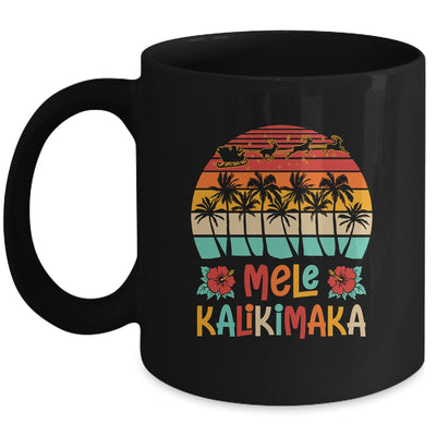 Mele Kalikimaka Retro Hawaiian Christmas Family Vacation Mug | teecentury