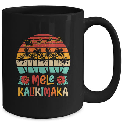 Mele Kalikimaka Retro Hawaiian Christmas Family Vacation Mug | teecentury