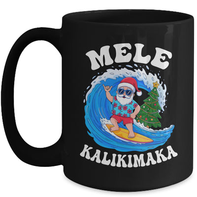 Mele Kalikimaka Santa Surfing Surf Hawaii Christmas Xmas Mug | teecentury