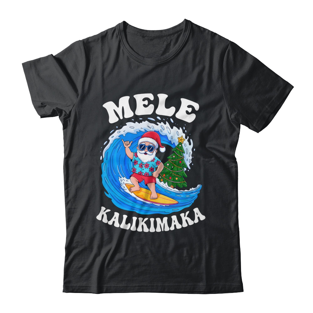 Mele Kalikimaka Santa Surfing Surf Hawaii Christmas Xmas Shirt & Sweatshirt | teecentury