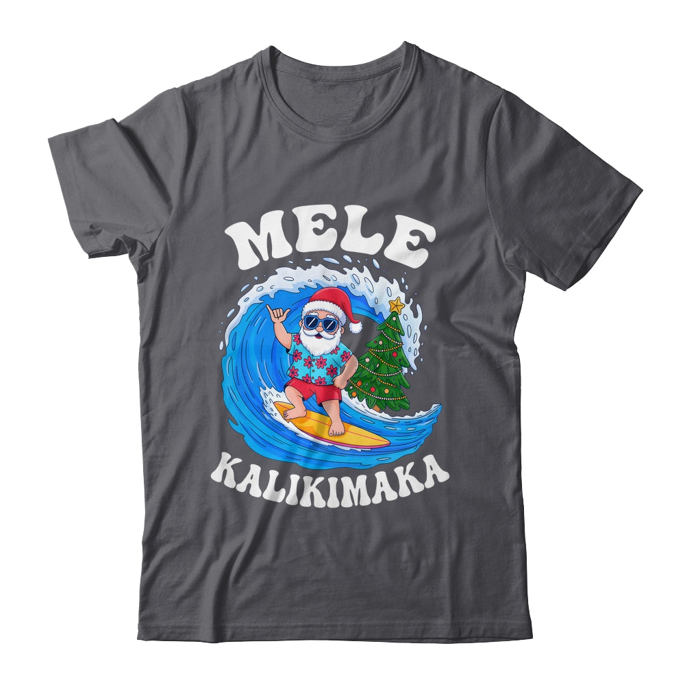 Mele Kalikimaka Santa Surfing Surf Hawaii Christmas Xmas Shirt & Sweatshirt | teecentury