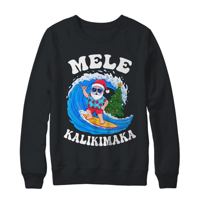 Mele Kalikimaka Santa Surfing Surf Hawaii Christmas Xmas Shirt & Sweatshirt | teecentury