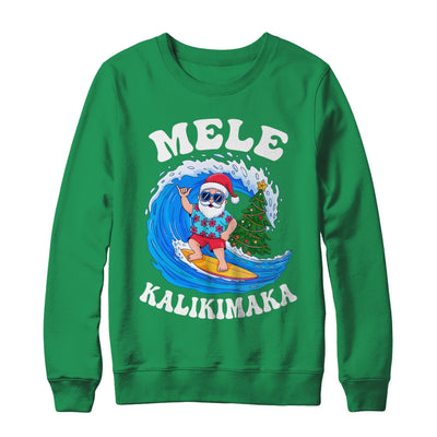 Mele Kalikimaka Santa Surfing Surf Hawaii Christmas Xmas Shirt & Sweatshirt | teecentury