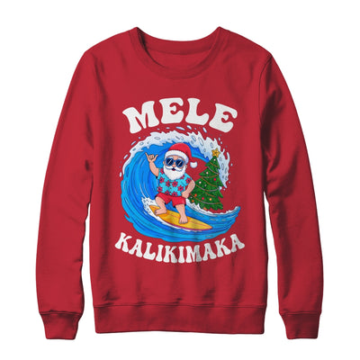 Mele Kalikimaka Santa Surfing Surf Hawaii Christmas Xmas Shirt & Sweatshirt | teecentury