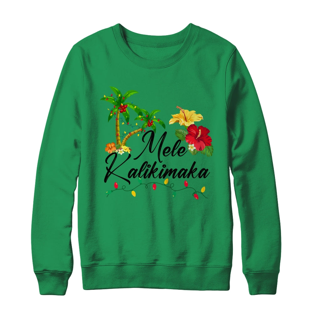 Mele Kalikimaka Tropical Christmas Family Hawaiian Xmas Shirt & Sweatshirt | teecentury